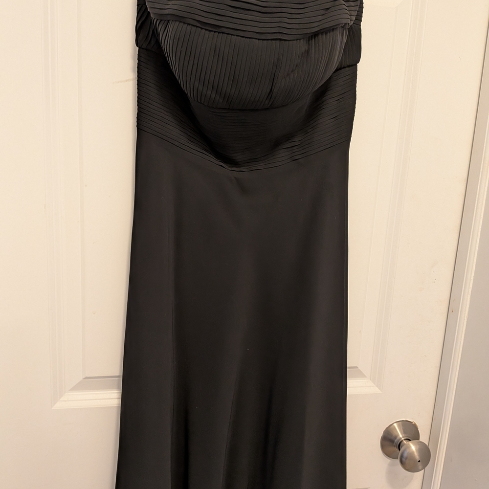 White House Black Market Elegant Strapless Black Dress